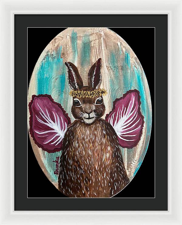 Radicchio Rabbit - Framed Print