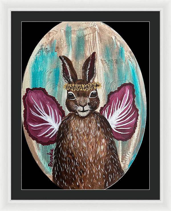 Radicchio Rabbit - Framed Print