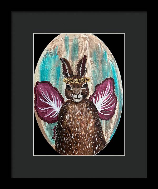 Radicchio Rabbit - Framed Print