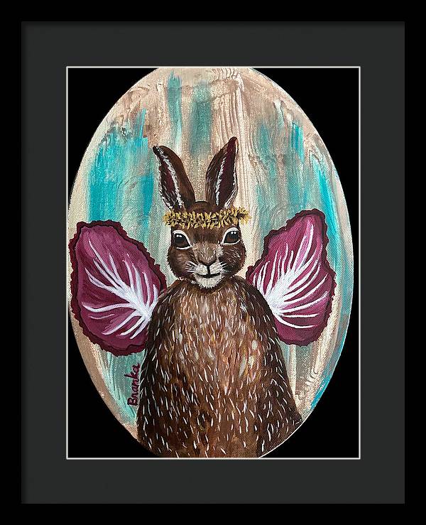 Radicchio Rabbit - Framed Print