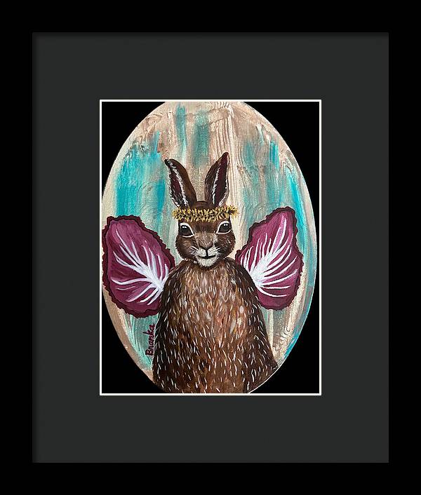 Radicchio Rabbit - Framed Print