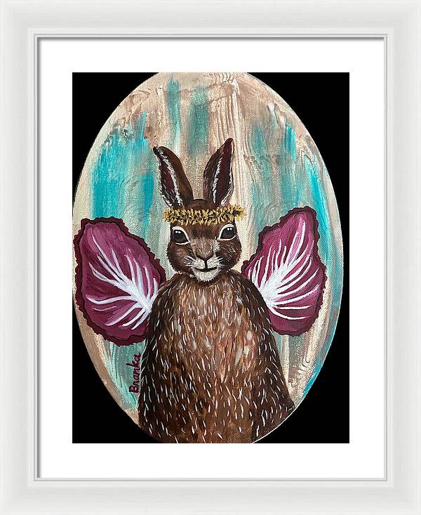 Radicchio Rabbit - Framed Print