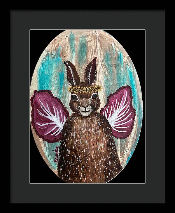 Radicchio Rabbit - Framed Print