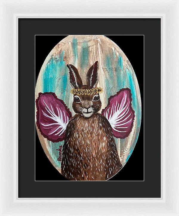 Radicchio Rabbit - Framed Print