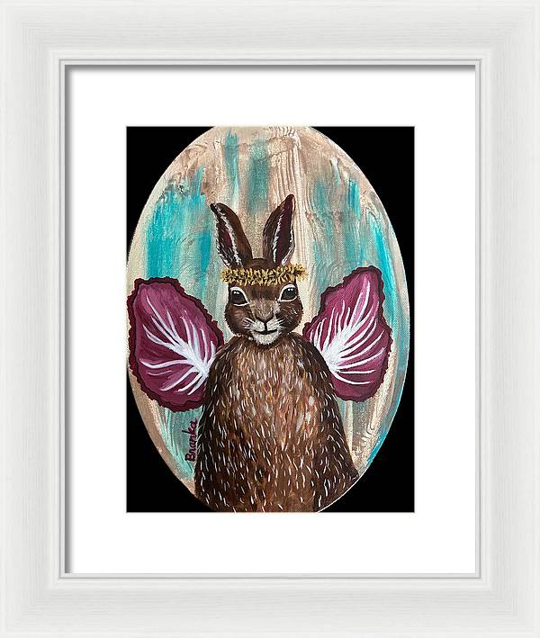 Radicchio Rabbit - Framed Print