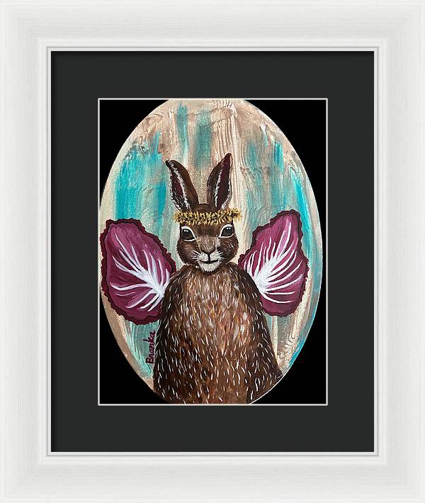 Radicchio Rabbit - Framed Print