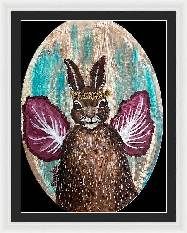 Radicchio Rabbit - Framed Print