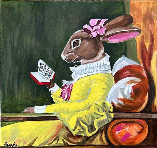 Reading Rabbit - Art Print