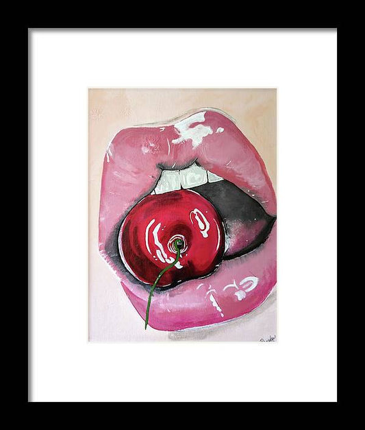 Realism Mouth - Framed Print