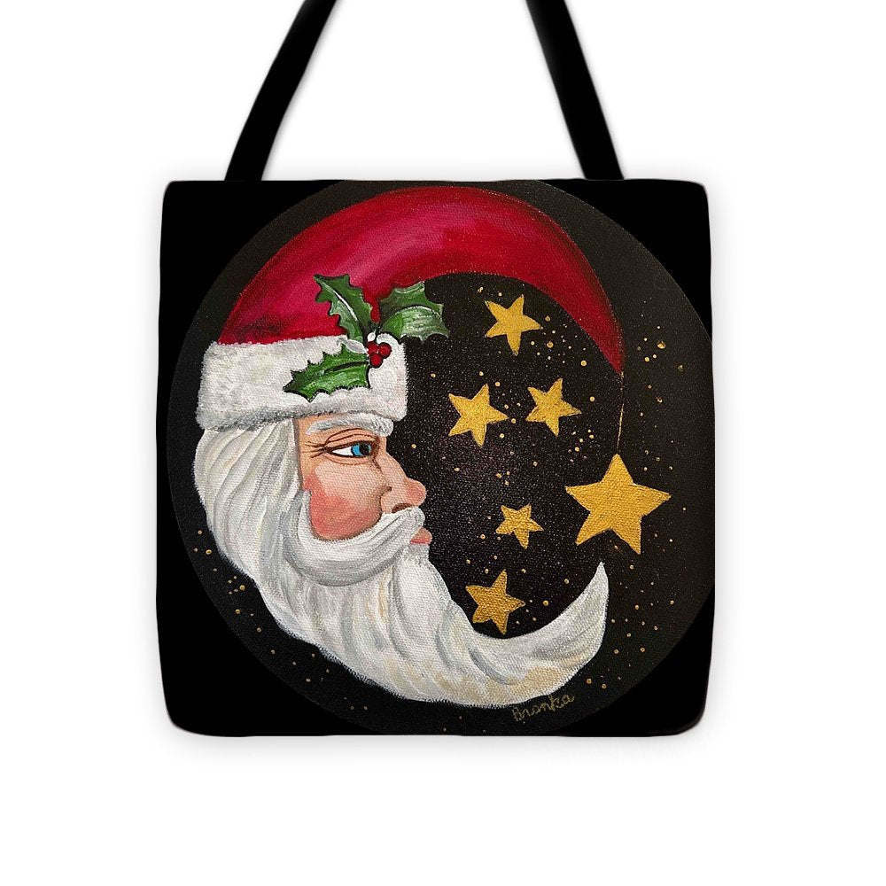 Santa Gold Stars II - Tote Bag