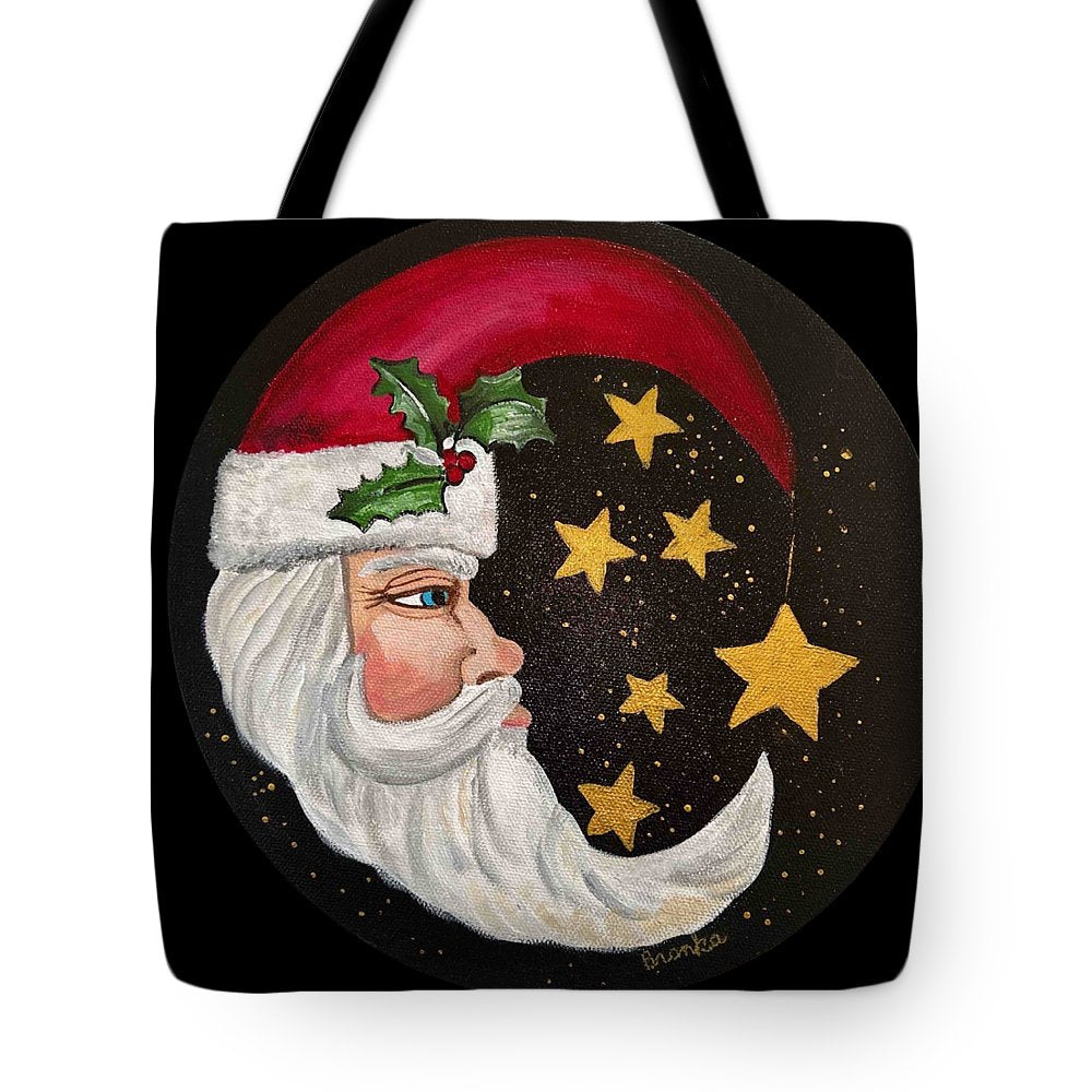 Santa Gold Stars II - Tote Bag