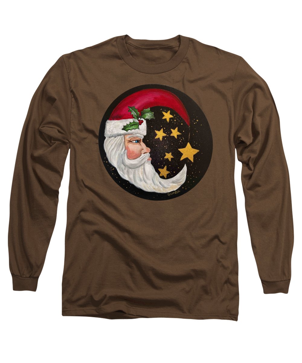 Santa Gold Stars II - Long Sleeve T-Shirt