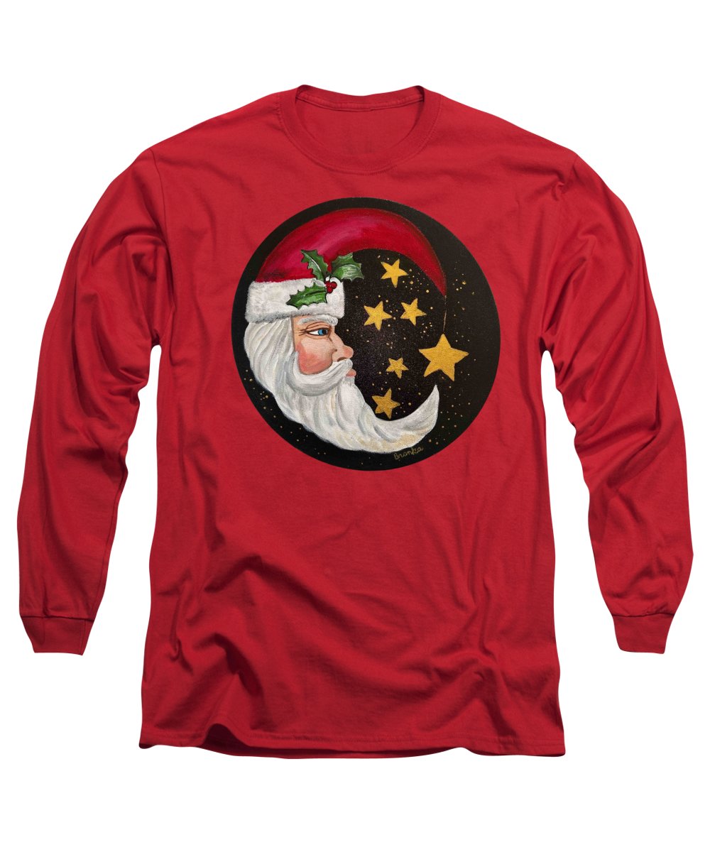 Santa Gold Stars II - Long Sleeve T-Shirt