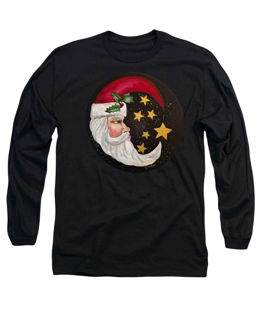 Santa Gold Stars II - Long Sleeve T-Shirt