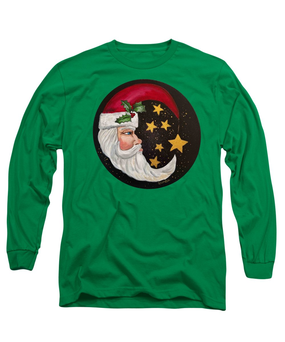 Santa Gold Stars II - Long Sleeve T-Shirt