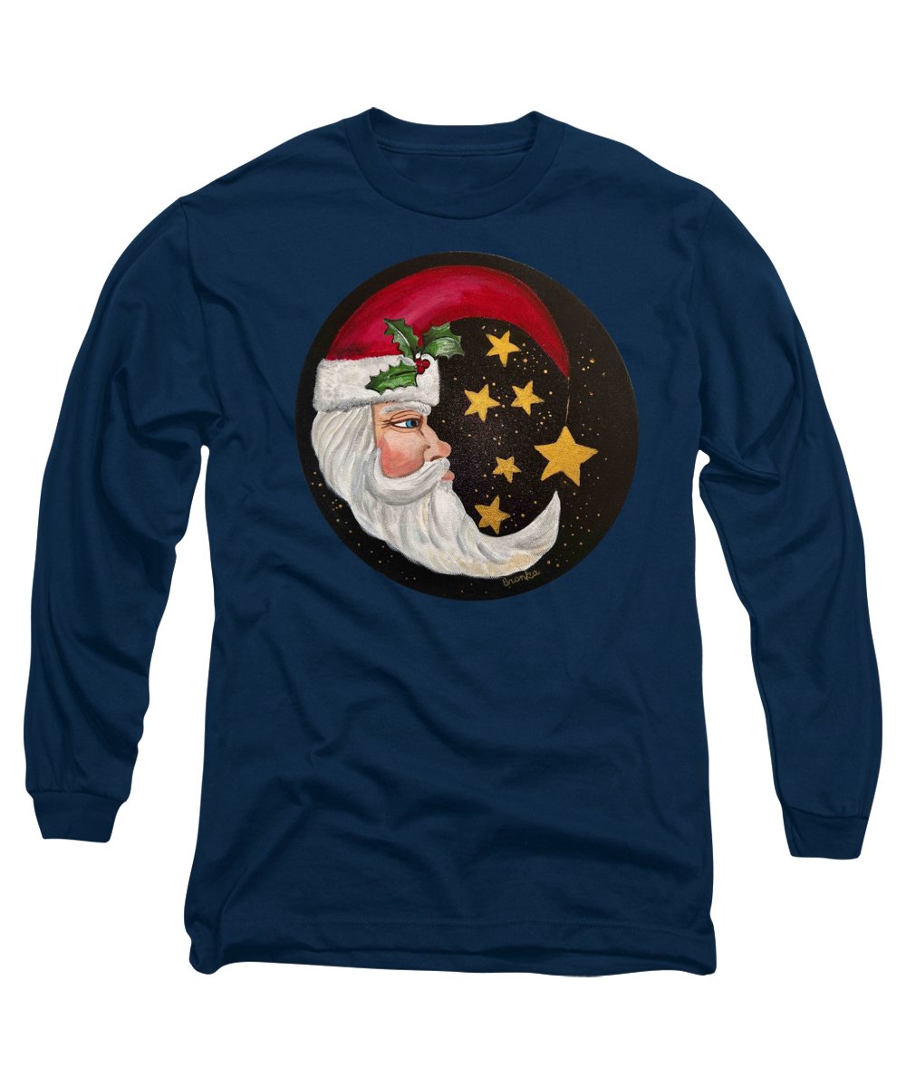 Santa Gold Stars II - Long Sleeve T-Shirt