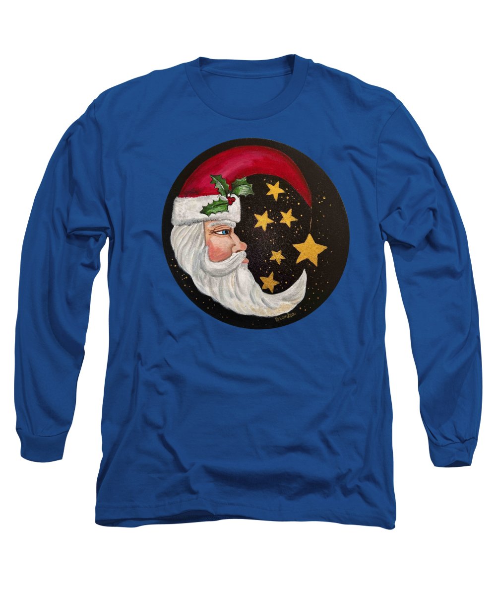 Santa Gold Stars II - Long Sleeve T-Shirt