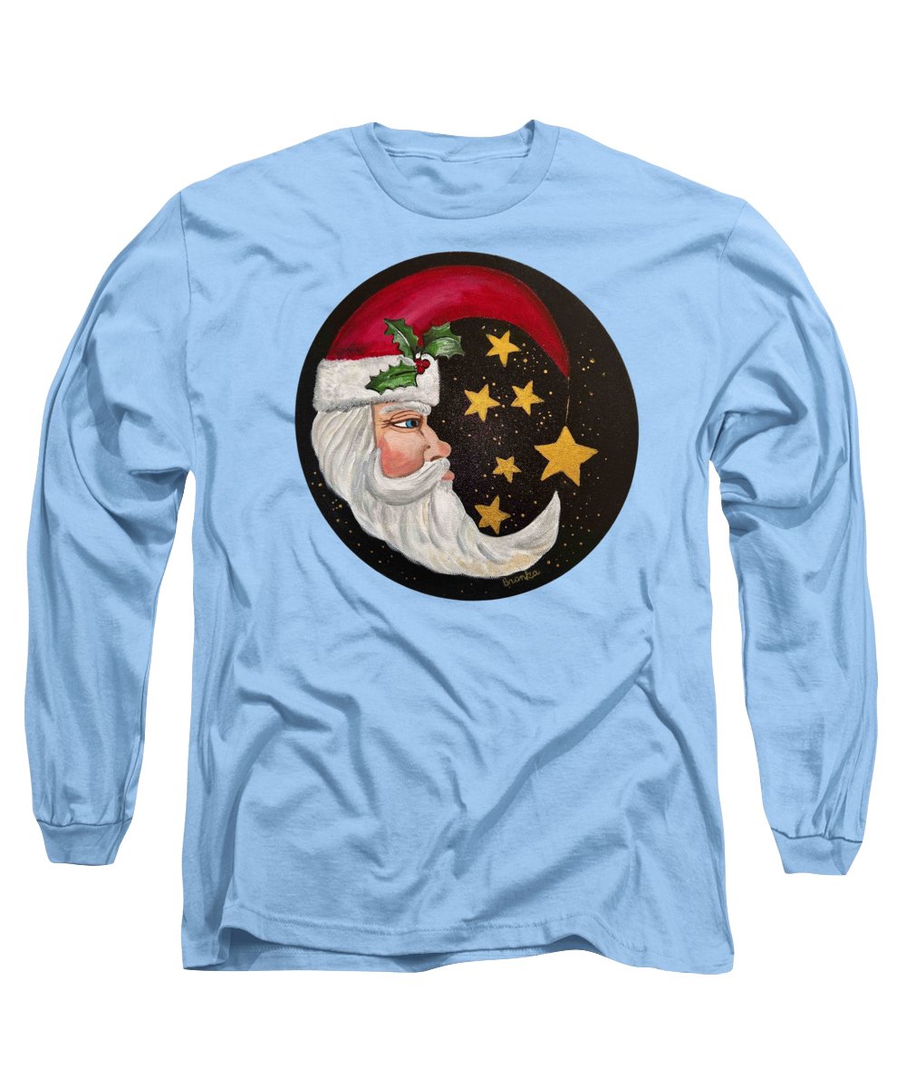 Santa Gold Stars II - Long Sleeve T-Shirt