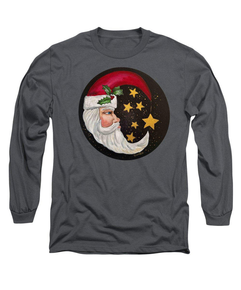 Santa Gold Stars II - Long Sleeve T-Shirt