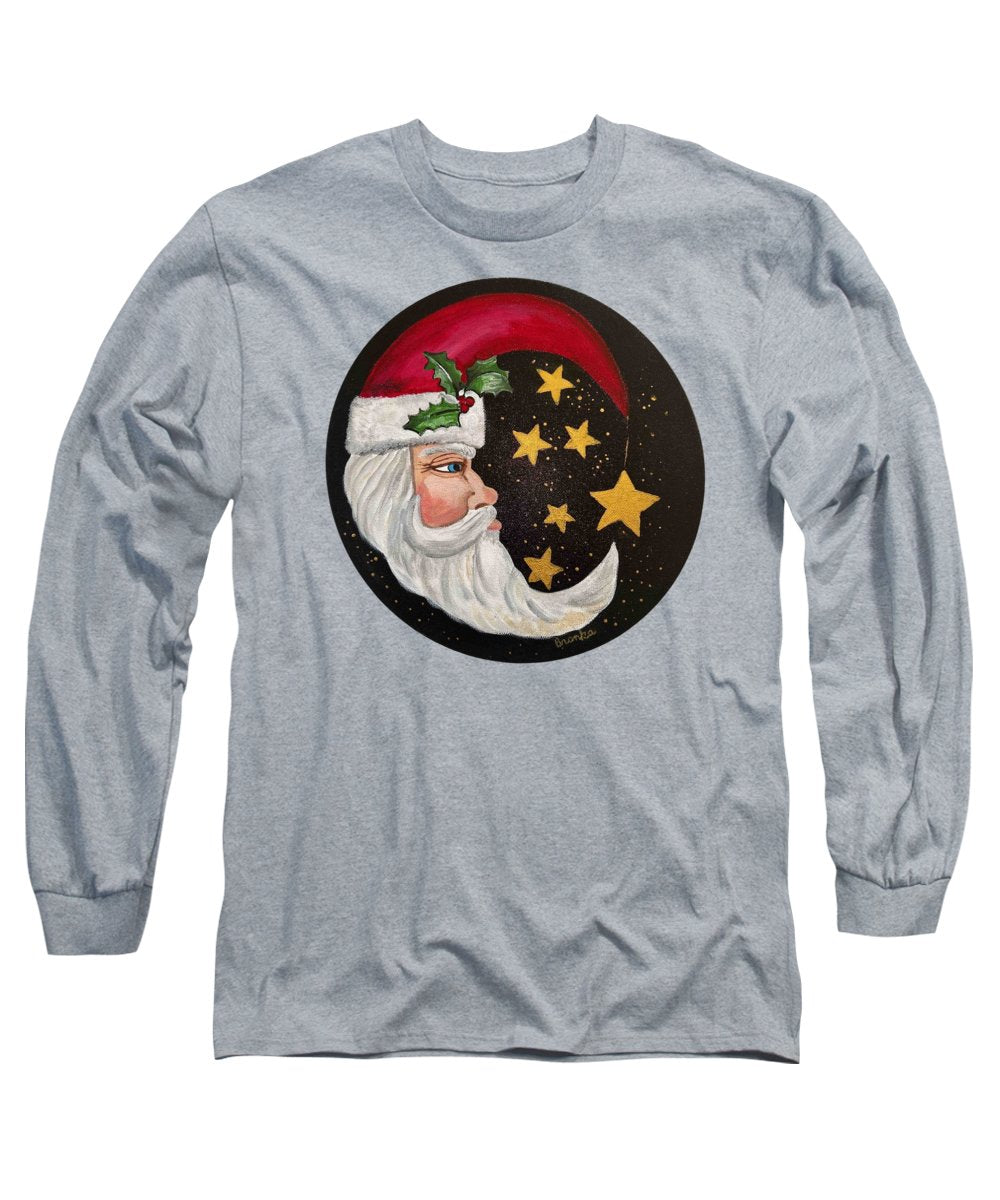 Santa Gold Stars II - Long Sleeve T-Shirt