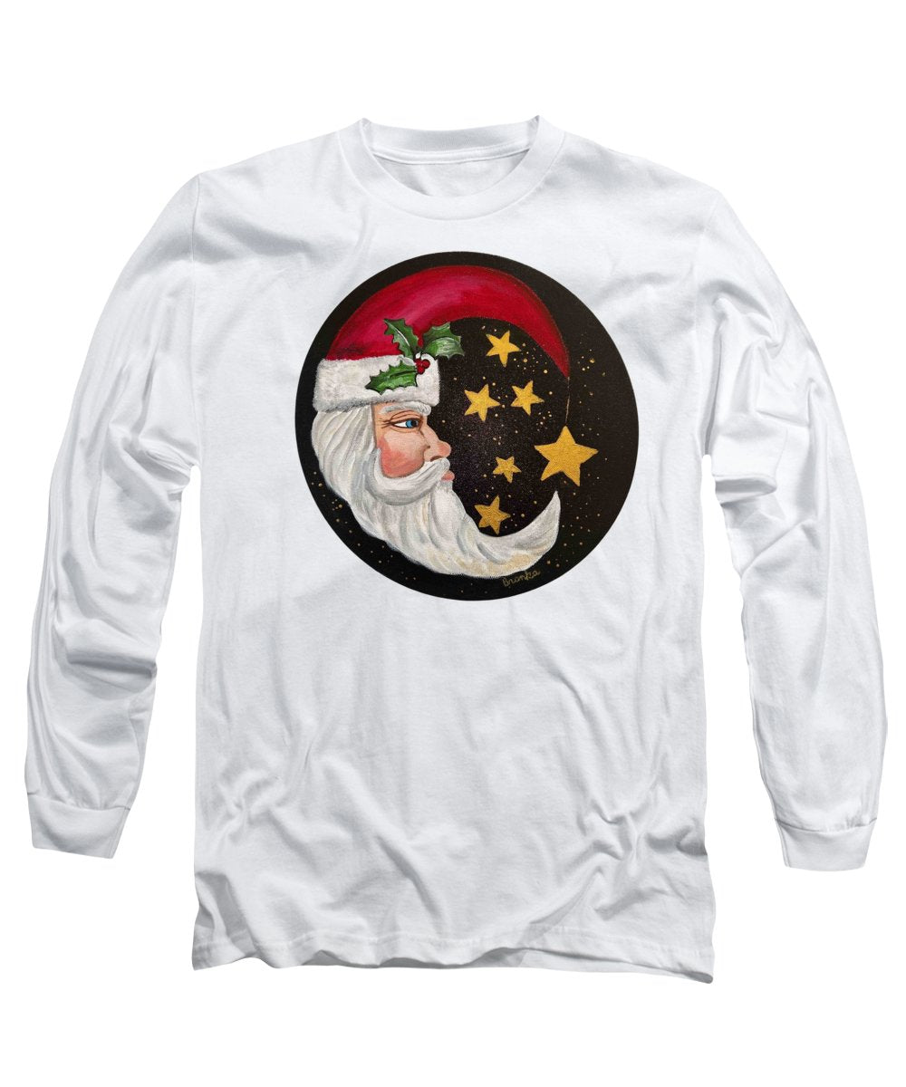 Santa Gold Stars II - Long Sleeve T-Shirt