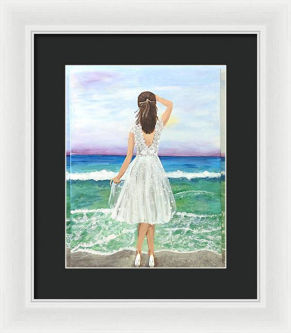 Shoes on the Beach - Framed Print