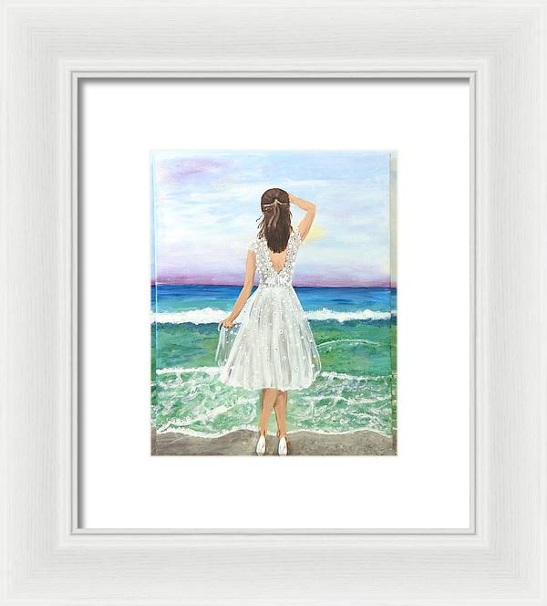 Shoes on the Beach - Framed Print