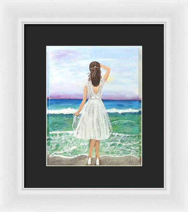 Shoes on the Beach - Framed Print