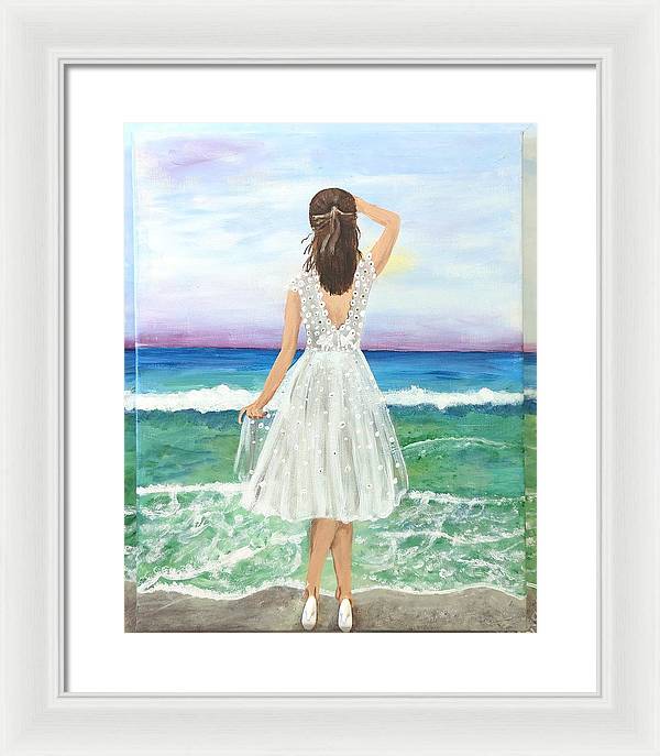 Shoes on the Beach - Framed Print