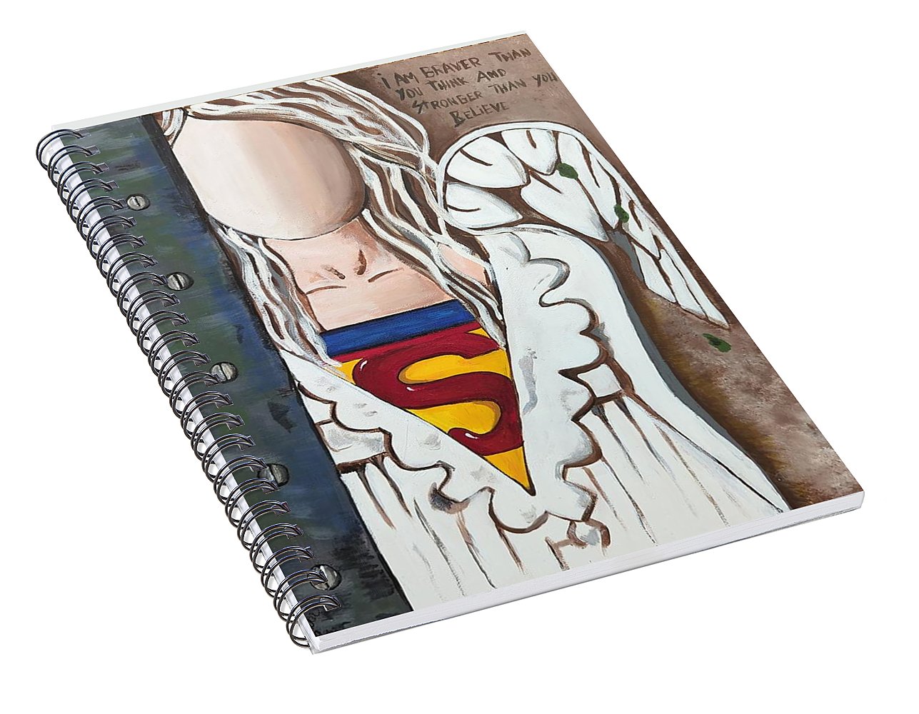 Superwoman Angel - Spiral Notebook