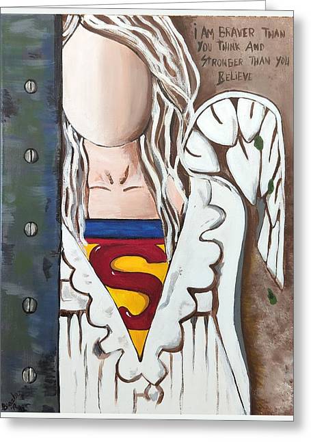 Superwoman Angel - Greeting Card