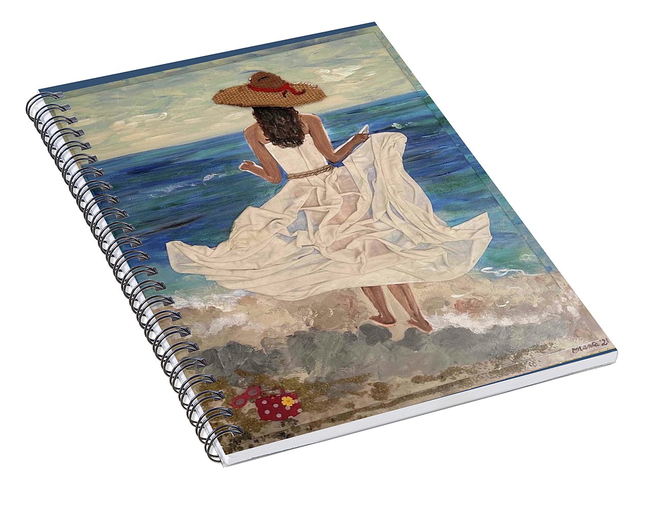 Women on Beach - Multimedia - Spiral Notebook