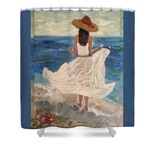 Women on Beach - Multimedia - Shower Curtain