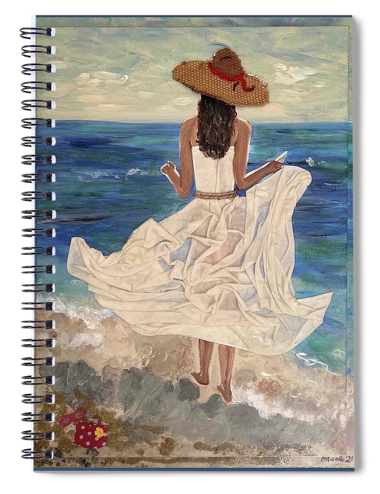 Women on Beach - Multimedia - Spiral Notebook