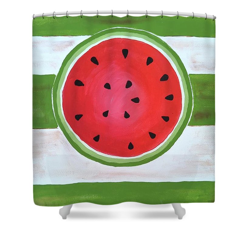 Watermelon Slice - Shower Curtain