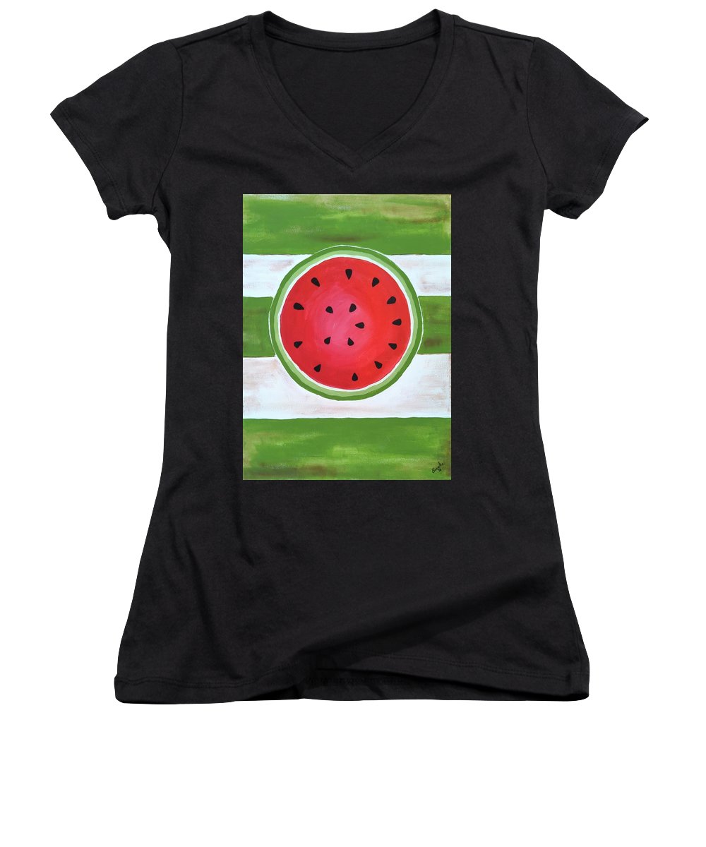 Watermelon Slice - Women's V-Neck